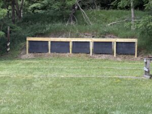 Shooting range back stop